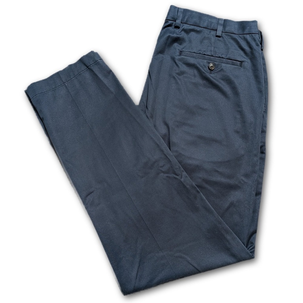 Brooks Brothers Clark Mens Pants Navy Blue 38x32 Advantage Chino Stretch Fit